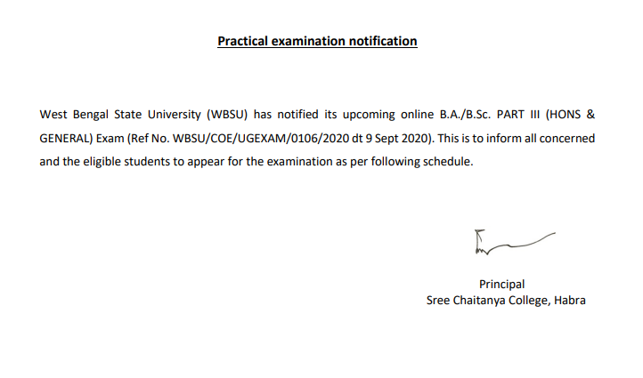 (2020.09.16) Examination Schedule  Online