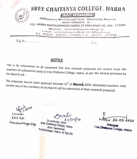 (2020 02 22) Research Proposals Are Invited